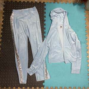 NEW JUICY COUTURE OG BLING VELOUR TRACKSUIT XL pants Small